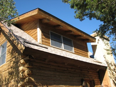 Log Cabin Before Being Refinished by Thuro Clean